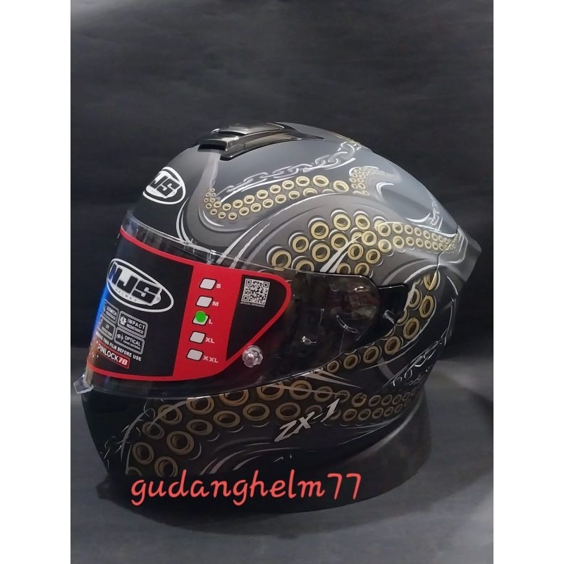 HELM NJS ZX 1 MOTIF KRAKEN | NJS HELM TERLARIS