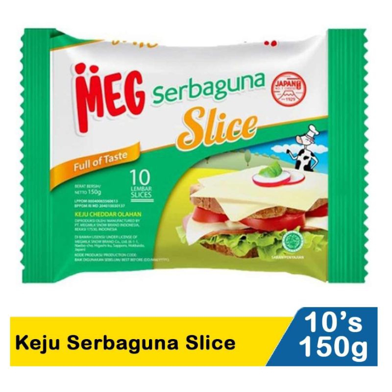 

Meg keju serbaguna slice 10's 150gr