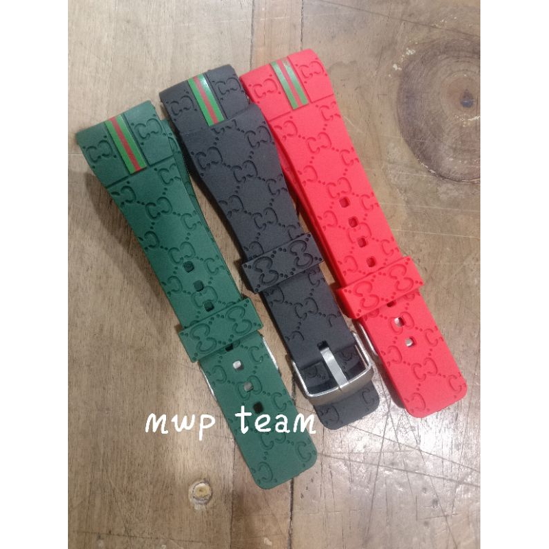 Tali jam gucci strab rubber Guci