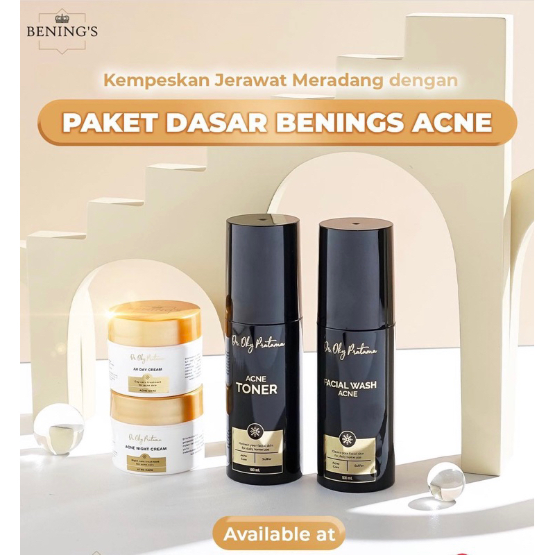 Bening's Promo Acne Bpom Skincare | Paketan Jerawat dan Beruntusan