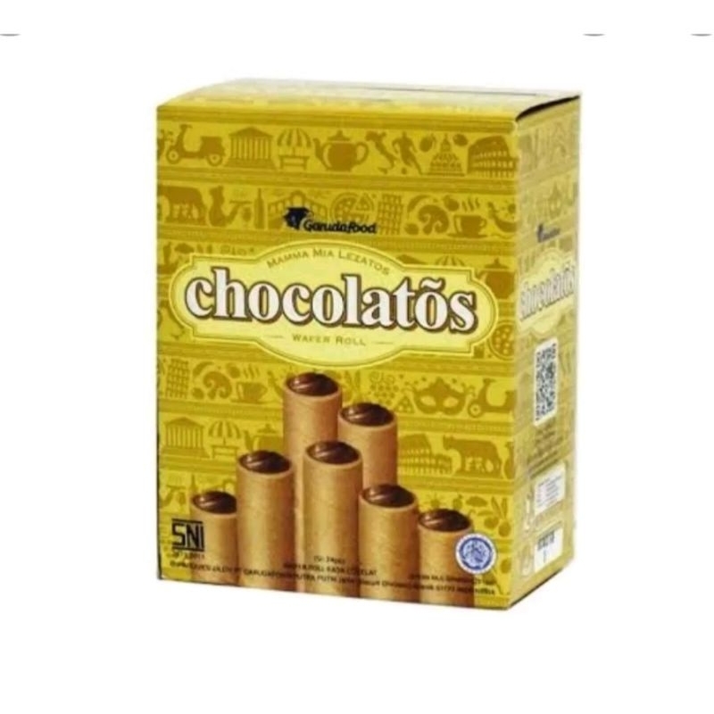 

Chocholatos Wafer Roll Pack isi 24 pcs / Wafer Coklat Chocolatos