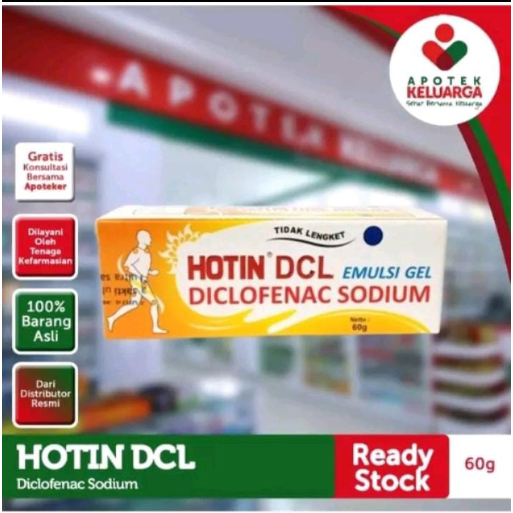 HOT IN DCL - HOTIN DCL EMULSI GEL DENGAN DIKLOFENAK 60 GR
