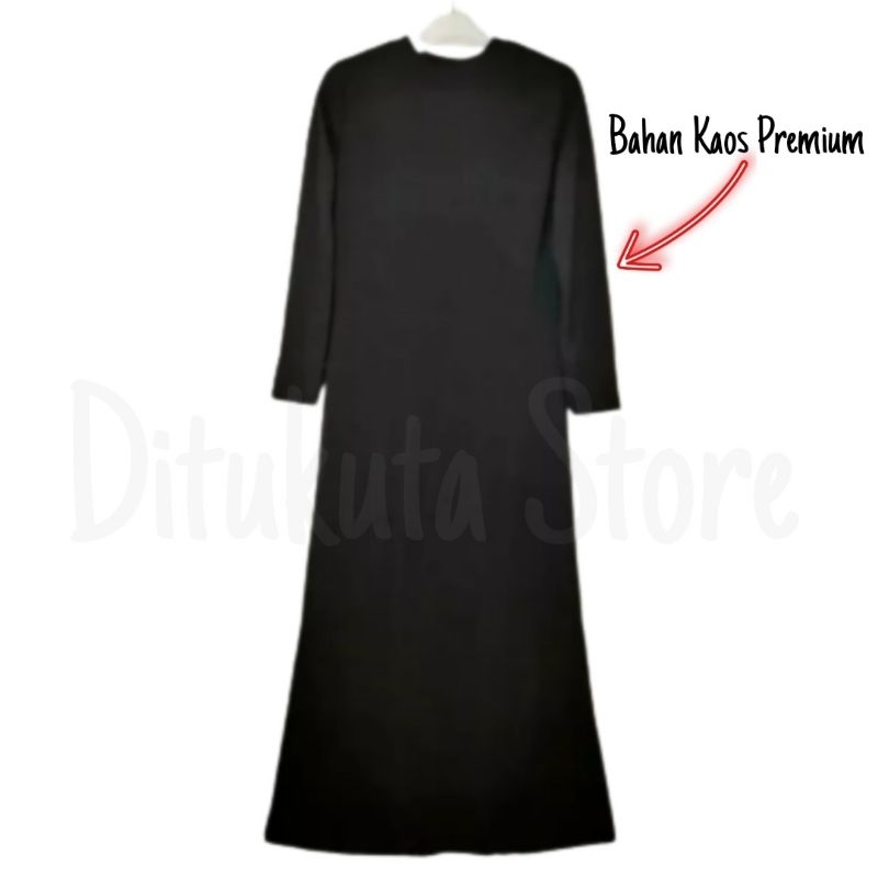 GAMIS MANSET LENGAN PANJANG UKURAN JUMBO BAHAN KAOS PREMIUM