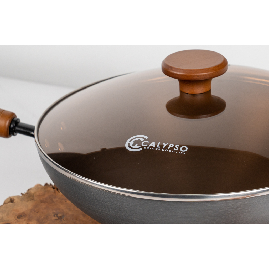 [Calypso] STIR FRY WOK Non-Stick Coated Premium Anti Scrath Coating 100% ORIGINAL