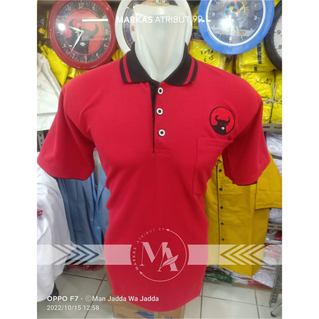 KAOS PARTAI PDIP / LACOSTE PARTAI PDIP / POLO SHIRT PARTAI PDIP / BAJU PARTAI PDIP