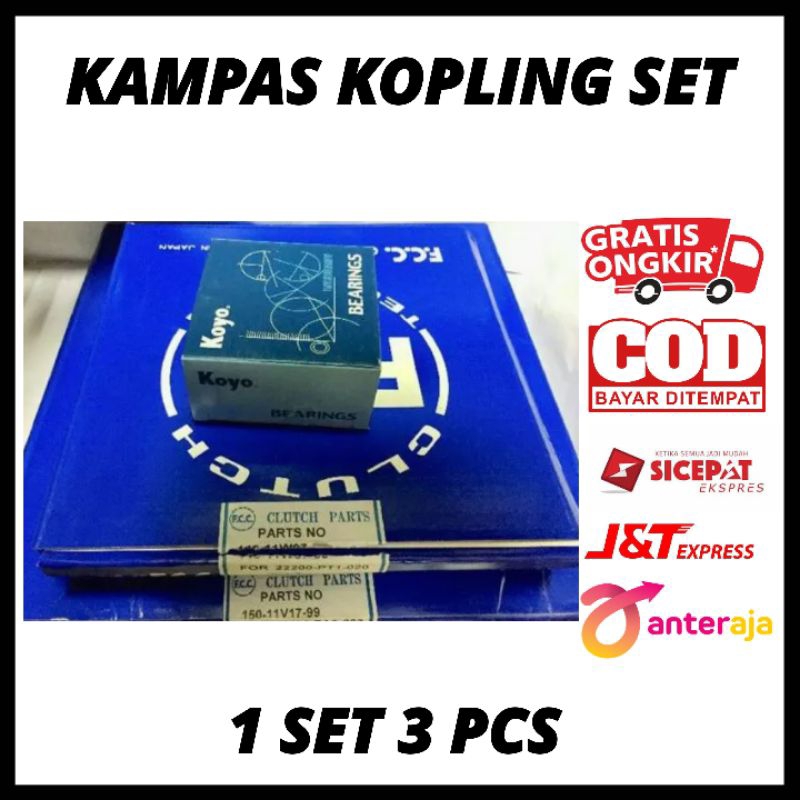 Kampas Kopling Set Grand Civic, Civic Nouva/Nova 1990-1991, Civic LX
