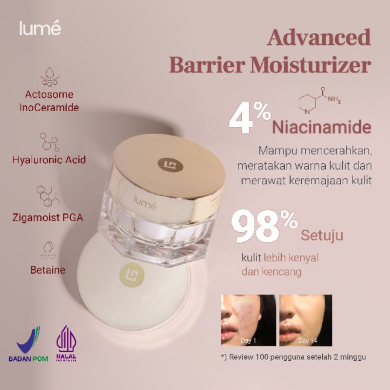 LUME Basic Repair Barrier Set | Lume paket Skincare isi 3 : Sabun Muka Lume, Essence Lume &amp; Pelembab Lume