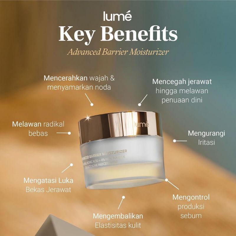 LUME Basic Repair Barrier Set | Lume paket Skincare isi 3 : Sabun Muka Lume, Essence Lume &amp; Pelembab Lume