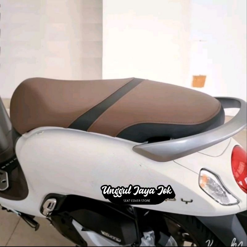 Sarung Kulit Cover Jok Motor All New Honda Scoopy 2022 ORIGINAL