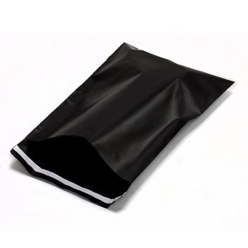 SS-Kantong Plastik Polymailer 17X30 isi 100pcs HD Packing Tebal Polymer Hitam Lem putih Olshop isi 100 lembar Tebal