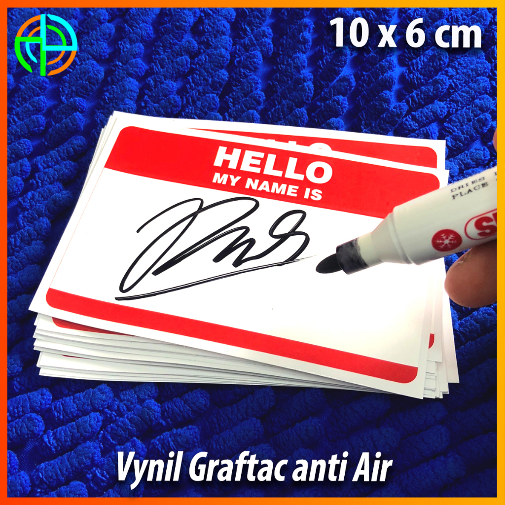 

(isi 18lembar ) Sticker Hello My Name is Polos stiker grafity Stiker Slap seticker tagging sticker graffiti throw up