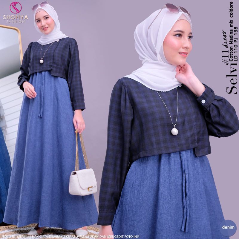 SELVI#11/KEYSA SET BAJU WANITA TERBARU BY SHOFIYA SFS