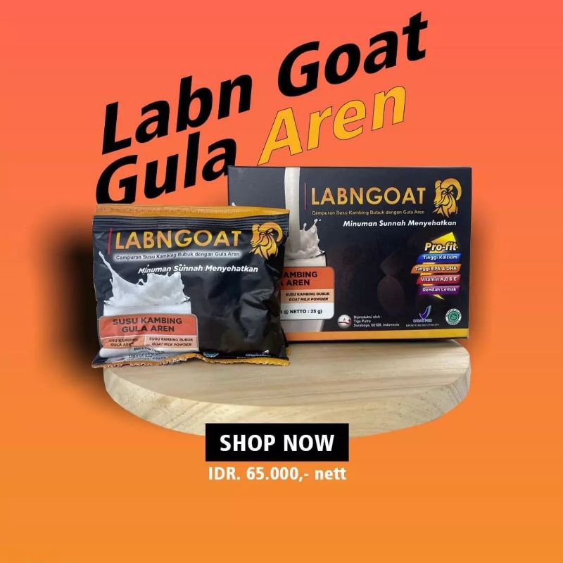 

Labngoat / Labn Goat Sachet - Susu Kambing Etawa