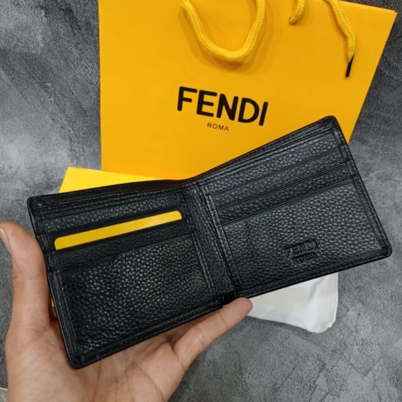 Dompet Fendi Eyes Monster Yellow Dompet Kulit Import