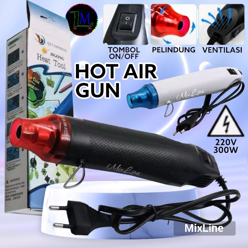 Hot Air Gun Heat Gun Alat Pemanas || Segel Plastik/DIY/HP/Stiker dll