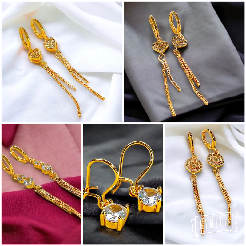 Anting wanita // anting klip // anting jepit //anting permata// perhiasan wanita