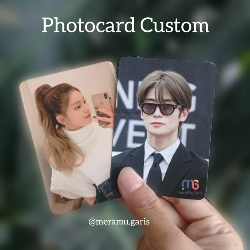 Photocard Custom + Laminasi Glossy