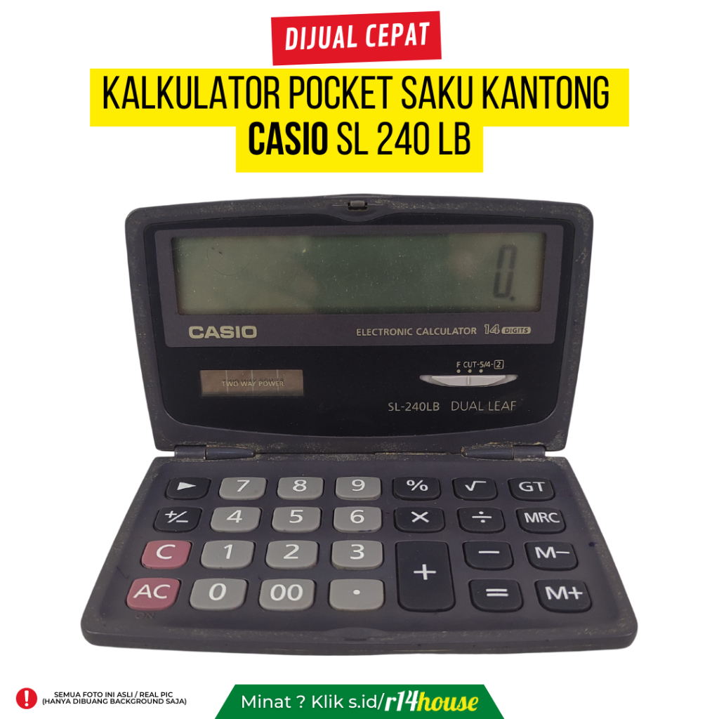 

KALKULATOR POCKET SAKU KANTONG CASIO SL 240 LB