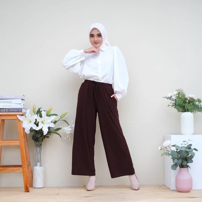 Celana Kulot Wanita - Celana Kantor Formal/Casual - Trousers Wanita - Kulot Jumbo