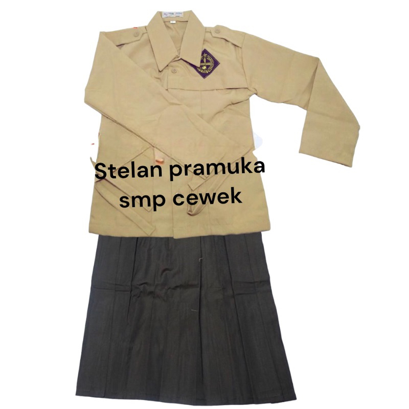 

pulapaq store Setelan Pramuka Penggalang PEREMPUAN Seragam Sekolah SMP SMA SMK BAJU PANJANG ROK PANJANG Cewek Penggalang Pembina