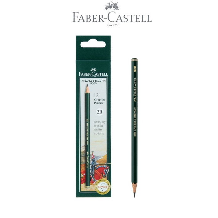

Faber-Castell Pensil Ujian - 2B Castell 9000