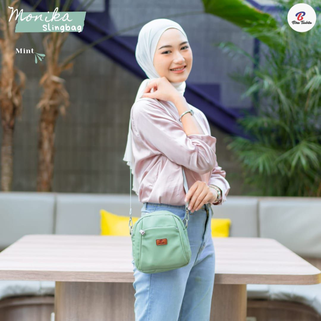 TERMURAH TAS SELEMPANG WANITA MONIKA BAG BY BIRU TSABITA, SLING BAG DAN SHOULDER BAG MONIKA BY BIRU TSABITA