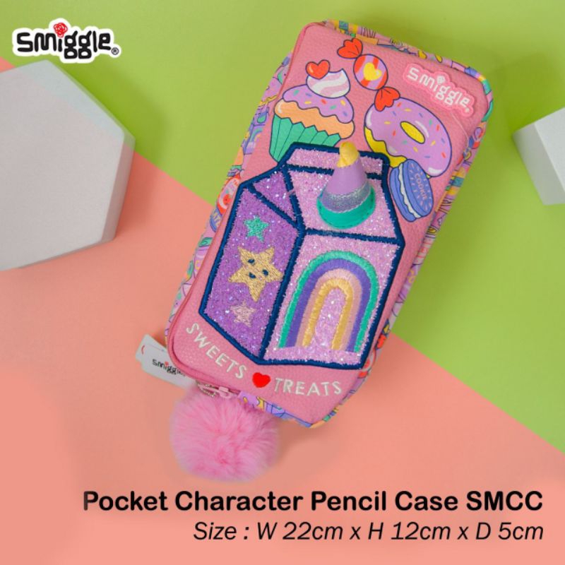 Pencil case smiggle pocket karakter/tempat pensil smiggle