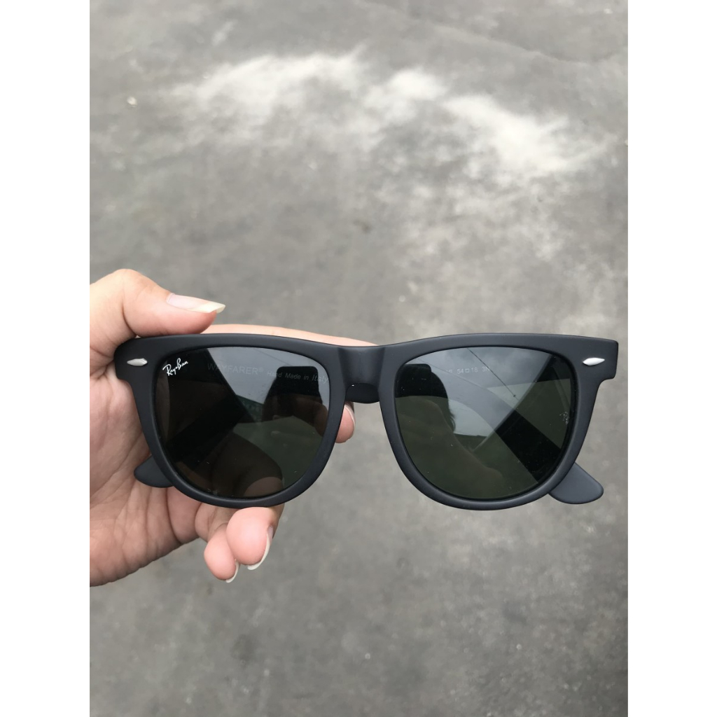 Kacamata Rayban Wayfarer size 54 doff + lensa minus