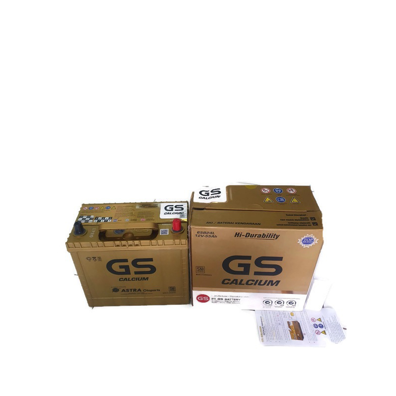 Aki GS Calcium 65B24L/NS60L 55 Ah Untuk Livina/March/Ertiga
