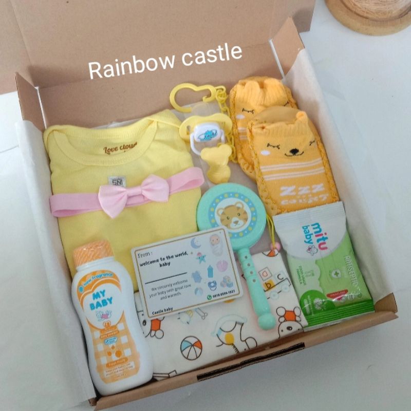 Gift Box Baby Box Motif / Kado new Born /Kado Bayi /Baju Bayi / Paket Bayi Lahiran