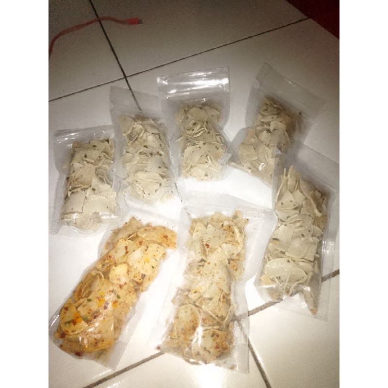 

Basreng original daun jeruk & pedas daun jeruk