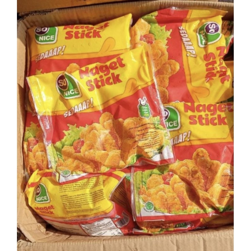 

Naget Ayam Kombinasi Stick So Nice 250gr