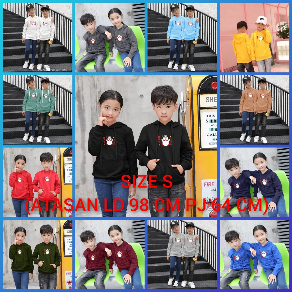 JOSJOLI_STORE/SWEATER HOODIE MIXUE 3/Atasan Anak Laki-Laki Lengan Panjang/Fit To XS S