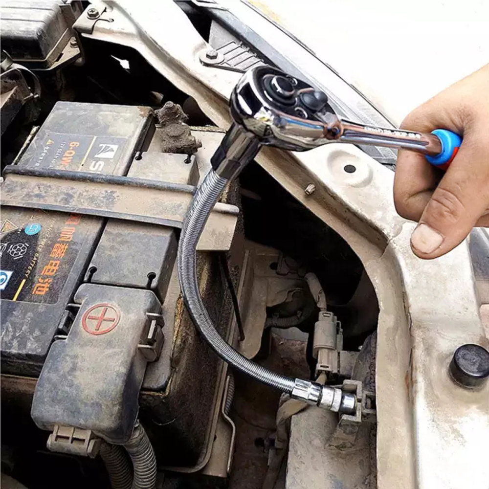 EXTENSION BAR SAMBUNGAN GAGANG SOCK ELASTIS FLEKSIBLE 1/4 1/2