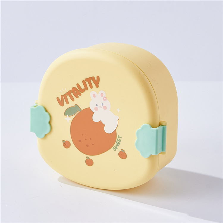 TOKO21--NEW!! 6737 LUNCHBOX PIKNIK FOOD GRADE/KOTAK MAKAN ANAK CUTE RABBIT