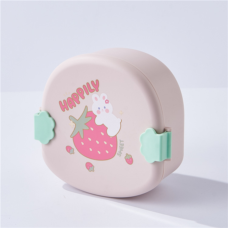 TOKO21--NEW!! 6737 LUNCHBOX PIKNIK FOOD GRADE/KOTAK MAKAN ANAK CUTE RABBIT