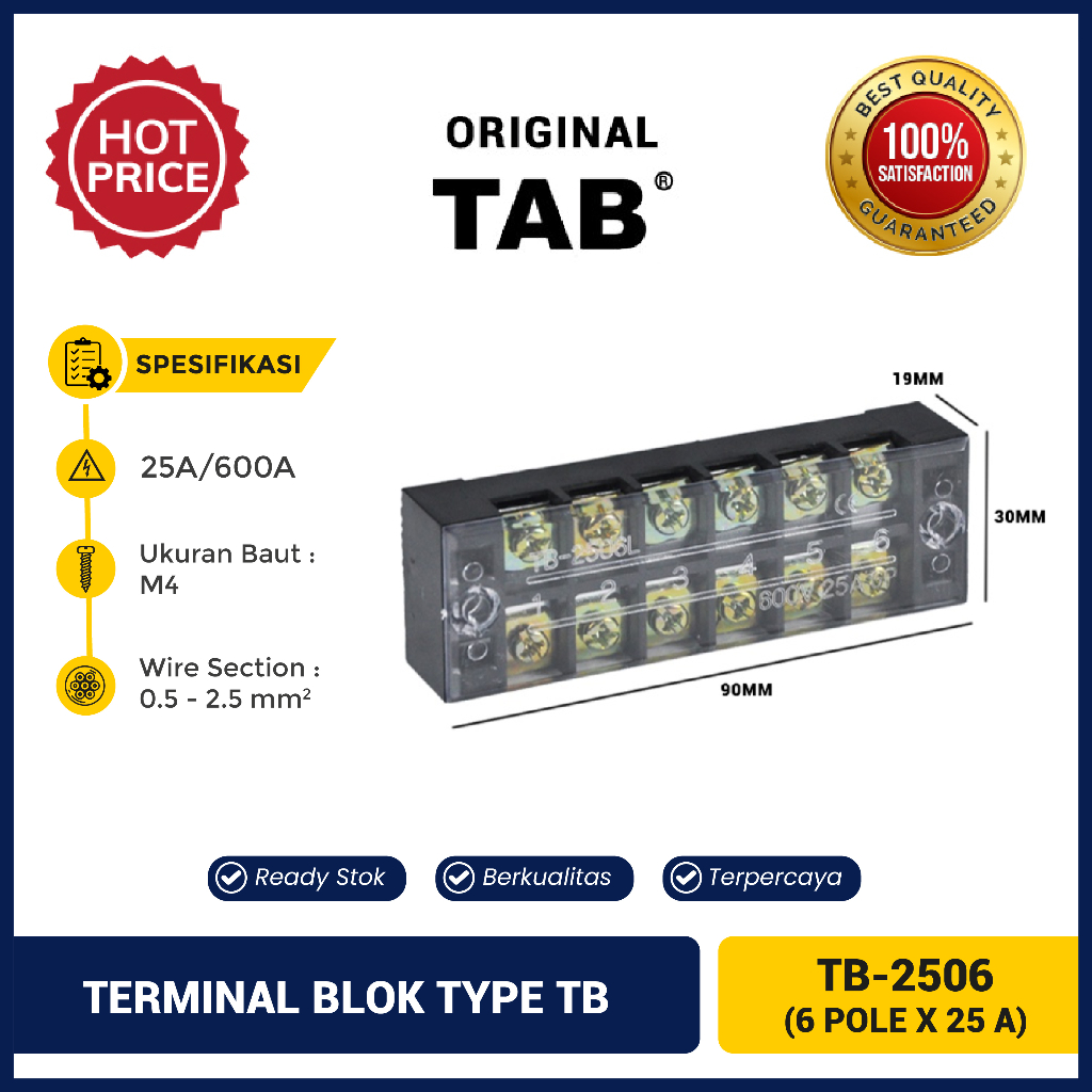 Terminal Block / Blok Kabel TB2506 TAB