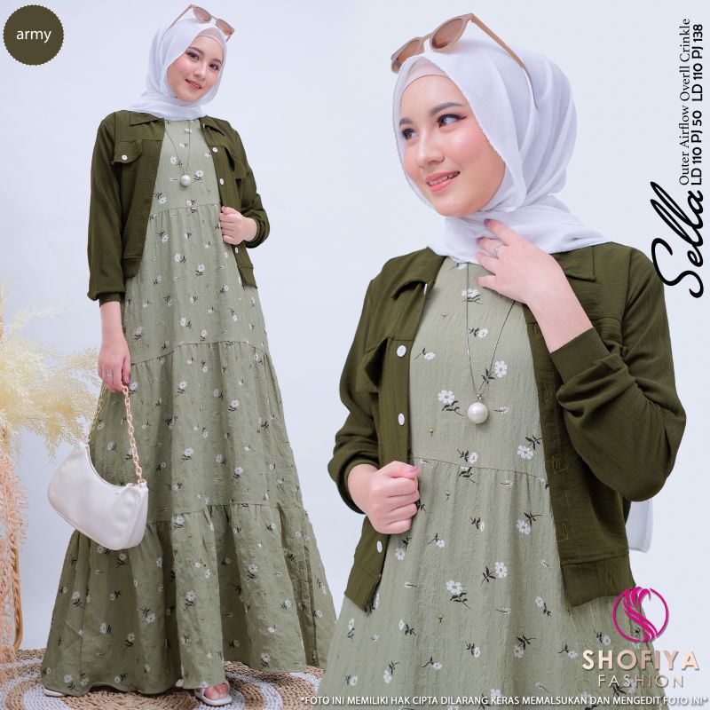 SELLA  SET BAJU WANITA BY SHOFIYA SFS