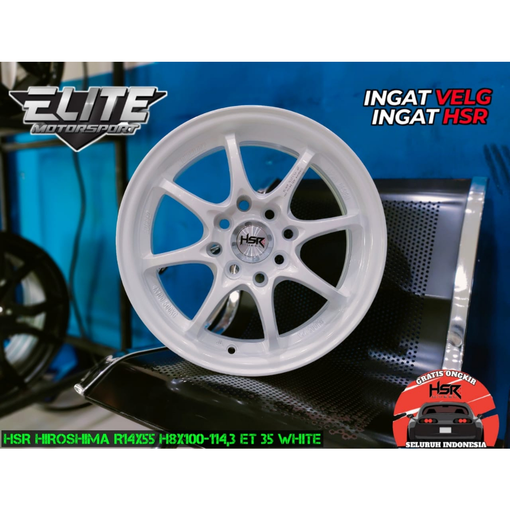 Velg Racing mobil Brio Jazz Yaris R14 Lubang 4 Double PCD