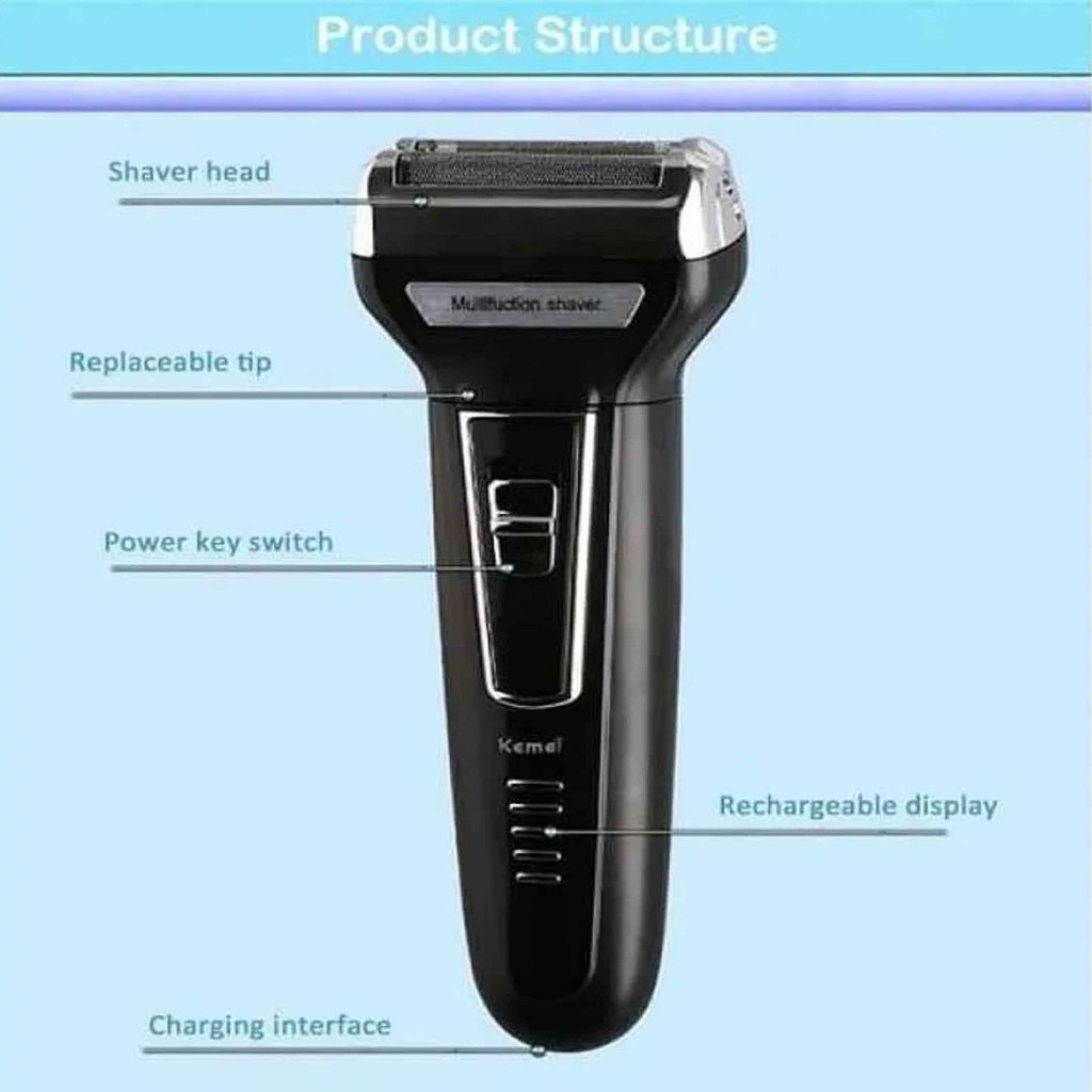 kemei Hair Clipper / Alat Cukur Kumis / Alat Cukur Multifungsi / KM-6558