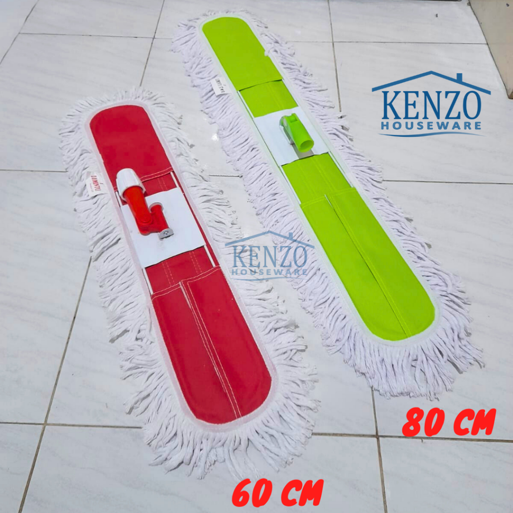 Pel Lobi 60 80 CM Lobby Duster Cutton Mop Pel Panjang Besar Kantor Hotel Rumah Sakit