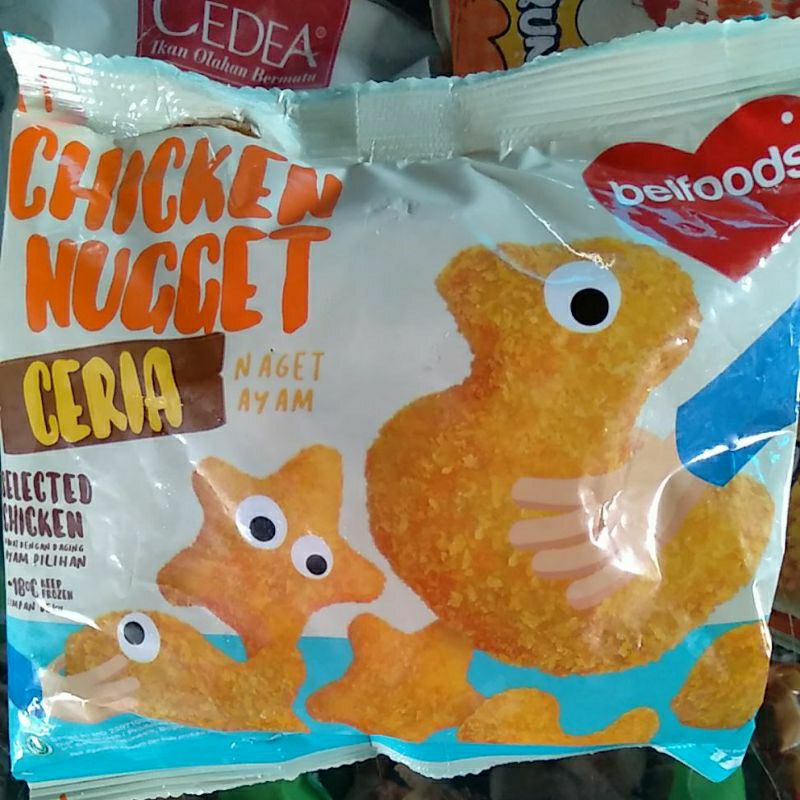 

belfoods chicken nuget ceria 170 gr