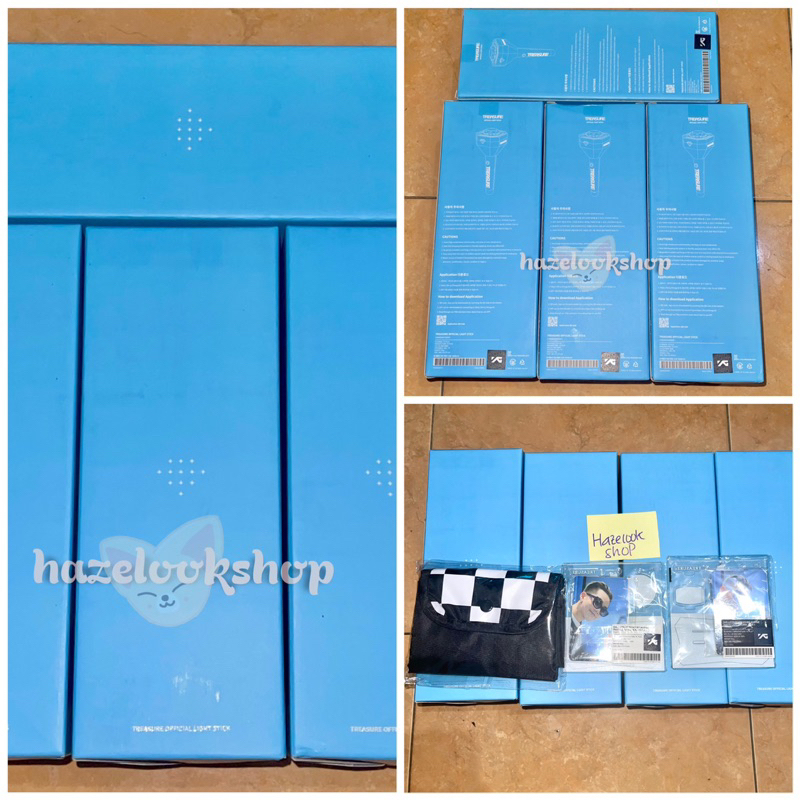[READY STOCK] OFFICIAL LIGHTSTICK TREASURE TEULIGHT & OFFICIAL MERCH MD HELLO TOUR ACRYLIC FOLDING B