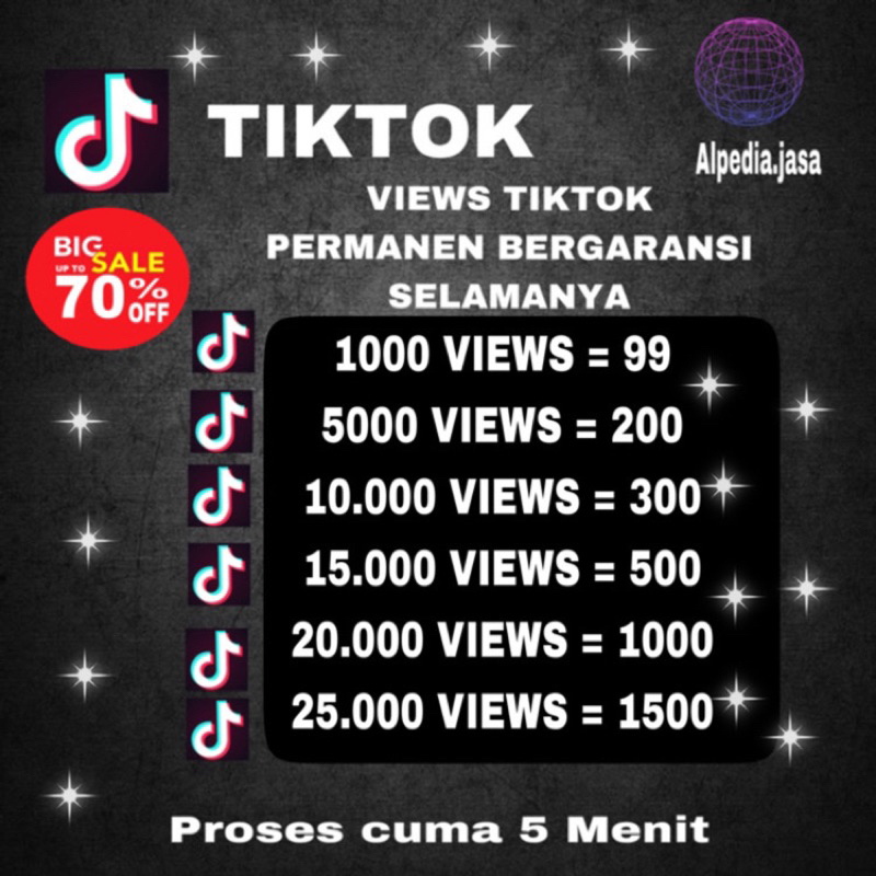 VIEWS TIKTOK DAN FOLLOWERS TIKTOK PERMANEN NO DROP VIEW TIKTOK BERGARANSI DI JAMIN FYP
