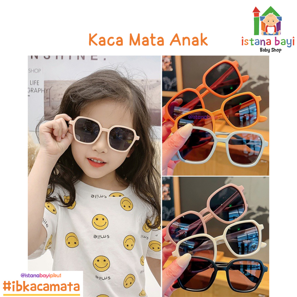 Kacamata anak/Kacamata Vintage 1-7 tahun kacamata anak model korea keninian