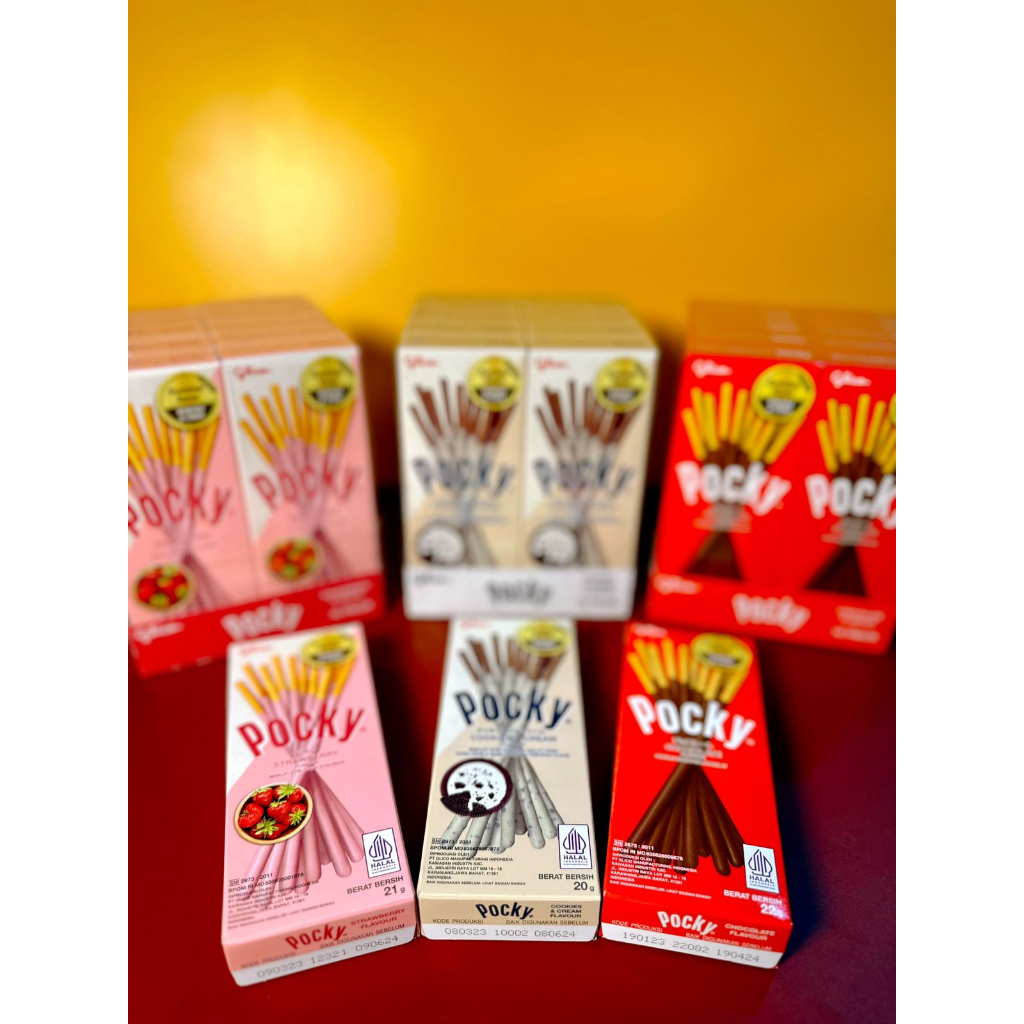 

Pocky Strawberry / Cookies & Cream / Coklat 21 gr