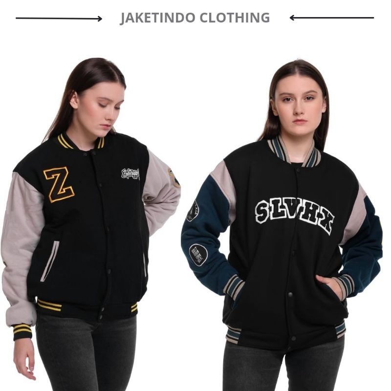 SLVHX Baseball Varsity Jacket - Jaket Pria Baseball Original Premium Salvio Hexia