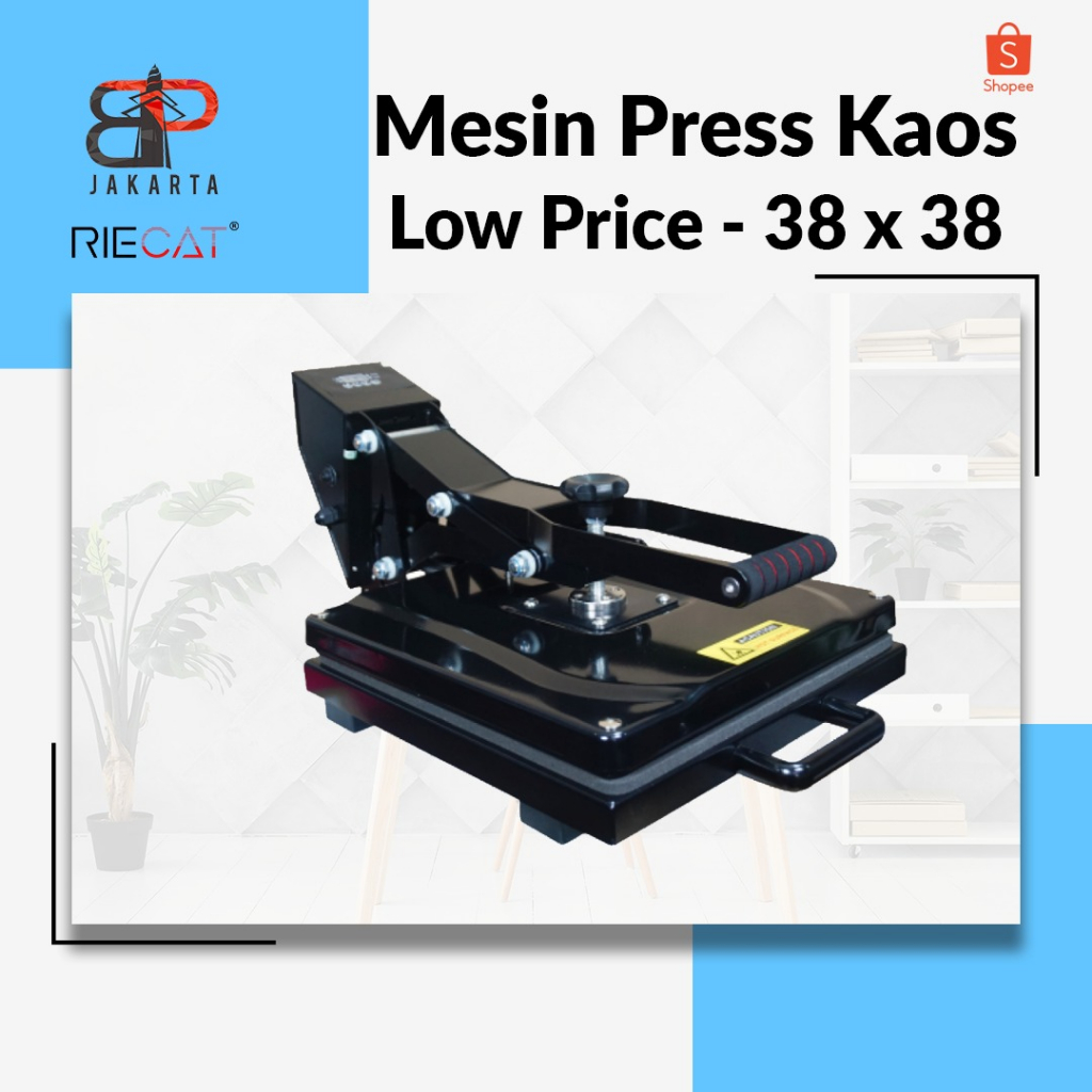 MESIN PRESS KAOS MURAH UKURAN 38CM X 38CM | SABLON DTF