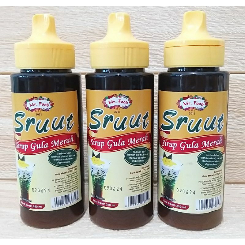 

✔MURAH Sruut Sirup Gula Merah 250ml / Gula Merah Cair / Gula Dawet Sruut / Gula Cendol