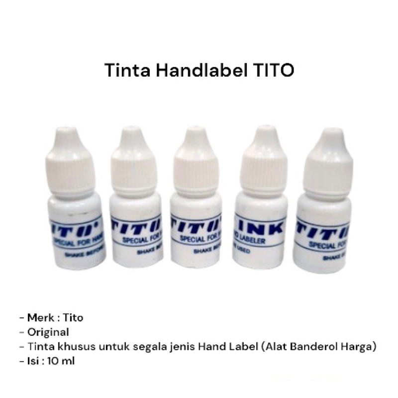

TITO INK / TINTA TETES UNTUK SEMUA TIPE HAND LABELLER